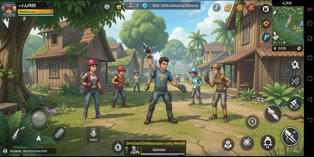 Tangkapan layar AJR88 menunjukkan gameplay mendalam simulasi kehidupan.