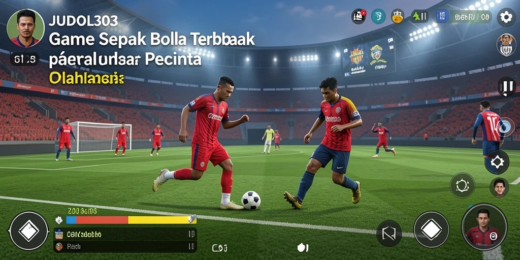 Tampilan gameplay menarik dari JUDOL303 yang menampilkan aksi sepak bola.