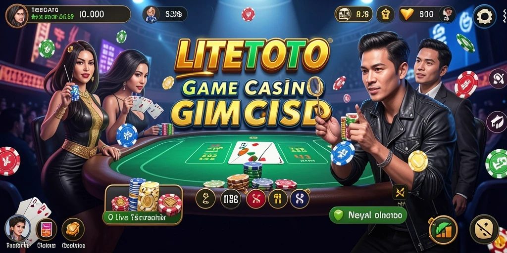 Tampilan gameplay Live Casino LITETOTO yang menarik dan interaktif.
