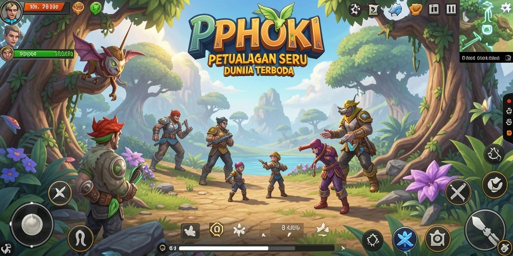 Tampilan gameplay <strong>PPHOKI</strong> yang menakjubkan dan dunia terbuka yang luas.