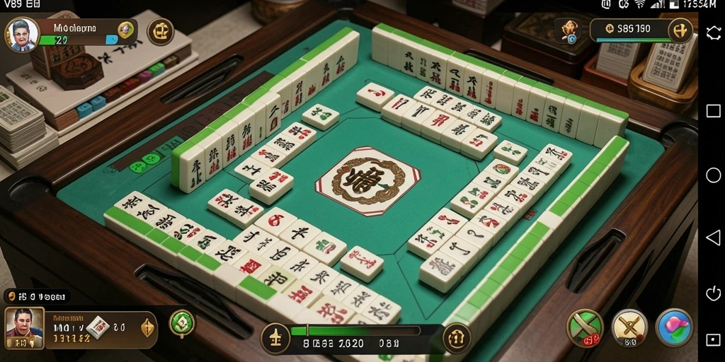 Screenshot gameplay V89 yang menunjukkan keseruan bermain Mahjong.